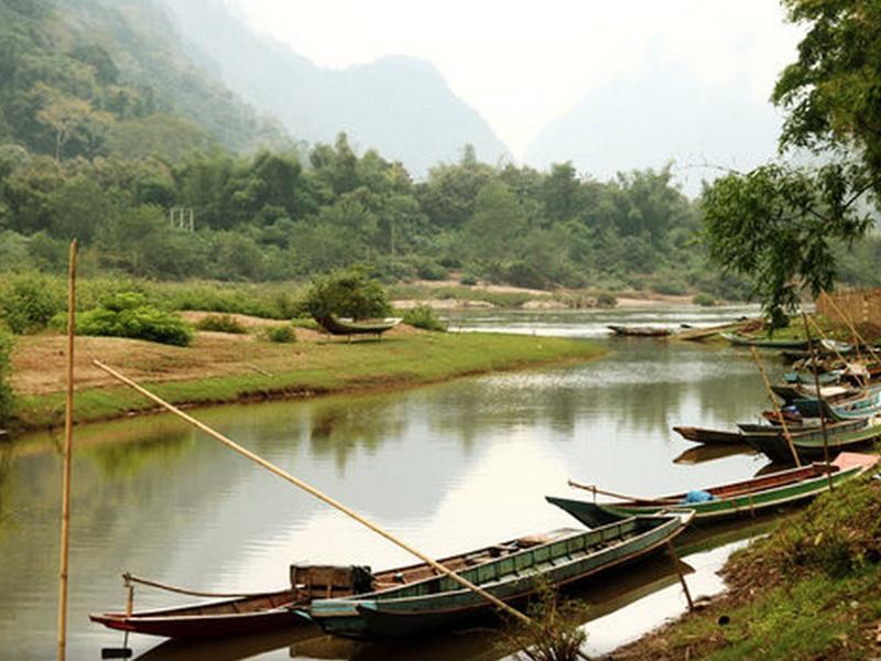 Riverview Bungalows Muang Ngoi Eksteriør billede